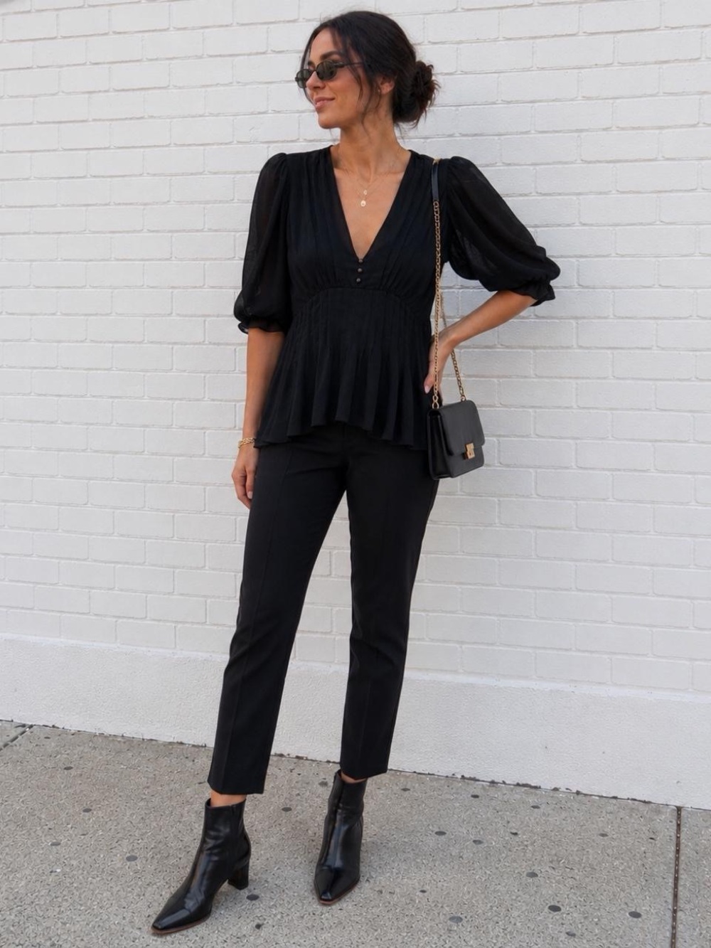 Ted Baker London Black 100% Silk Blouse